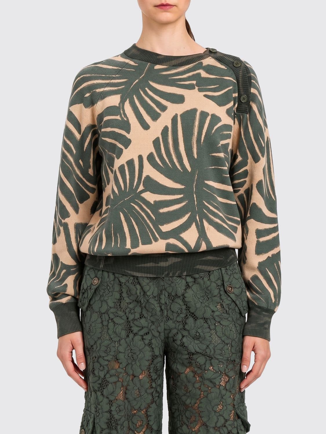 Twinset U & b Printed Cotton Knit