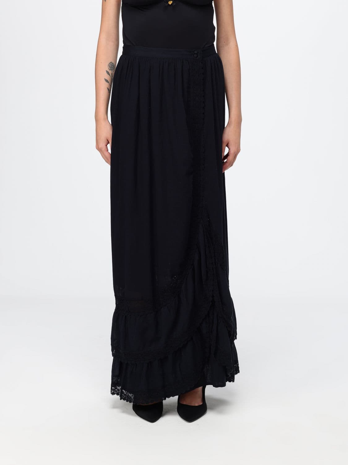 Twinset U & b Cotton Skirt with Ruffles