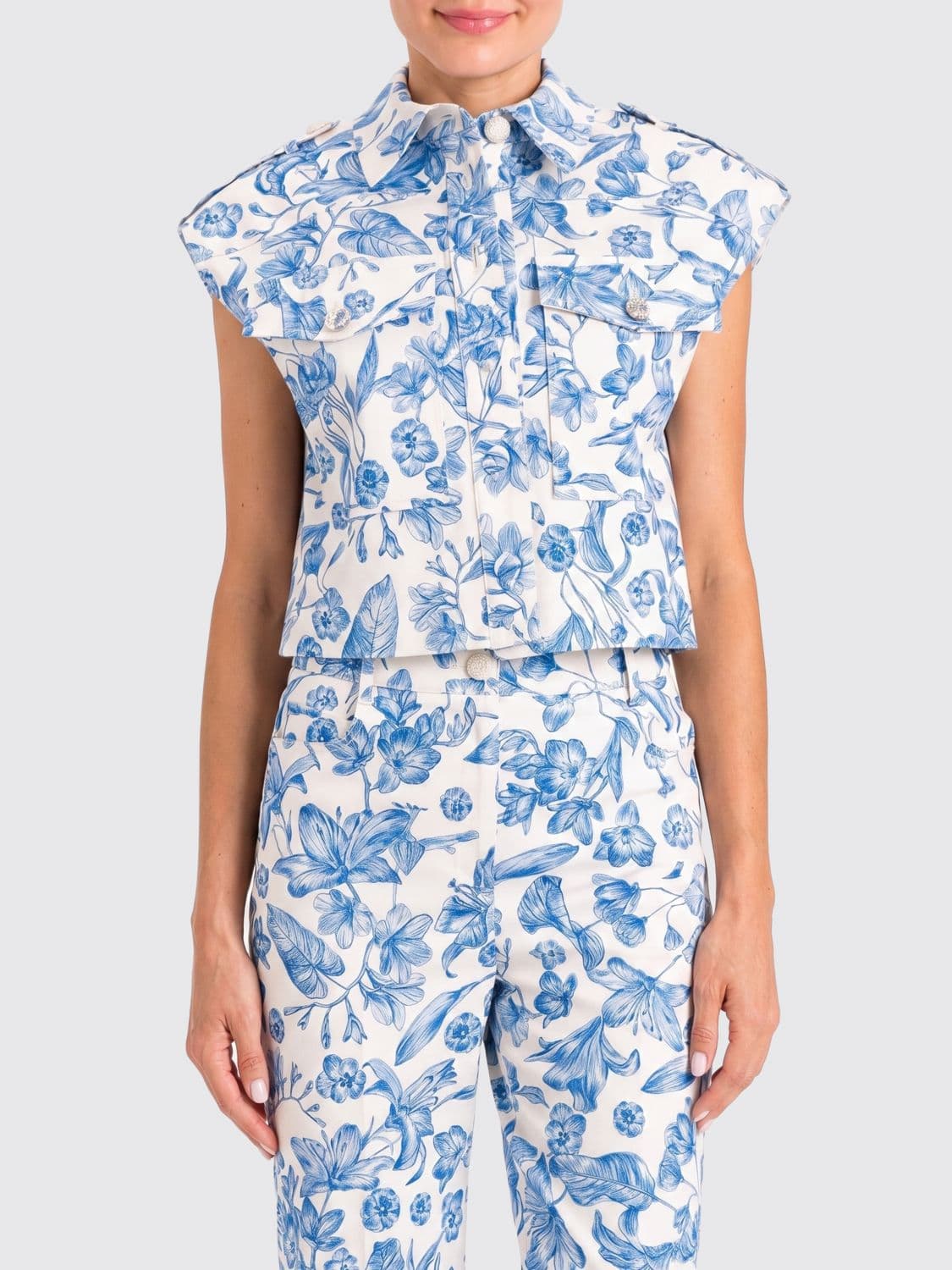 Twinset U & b Floral Cotton Vest