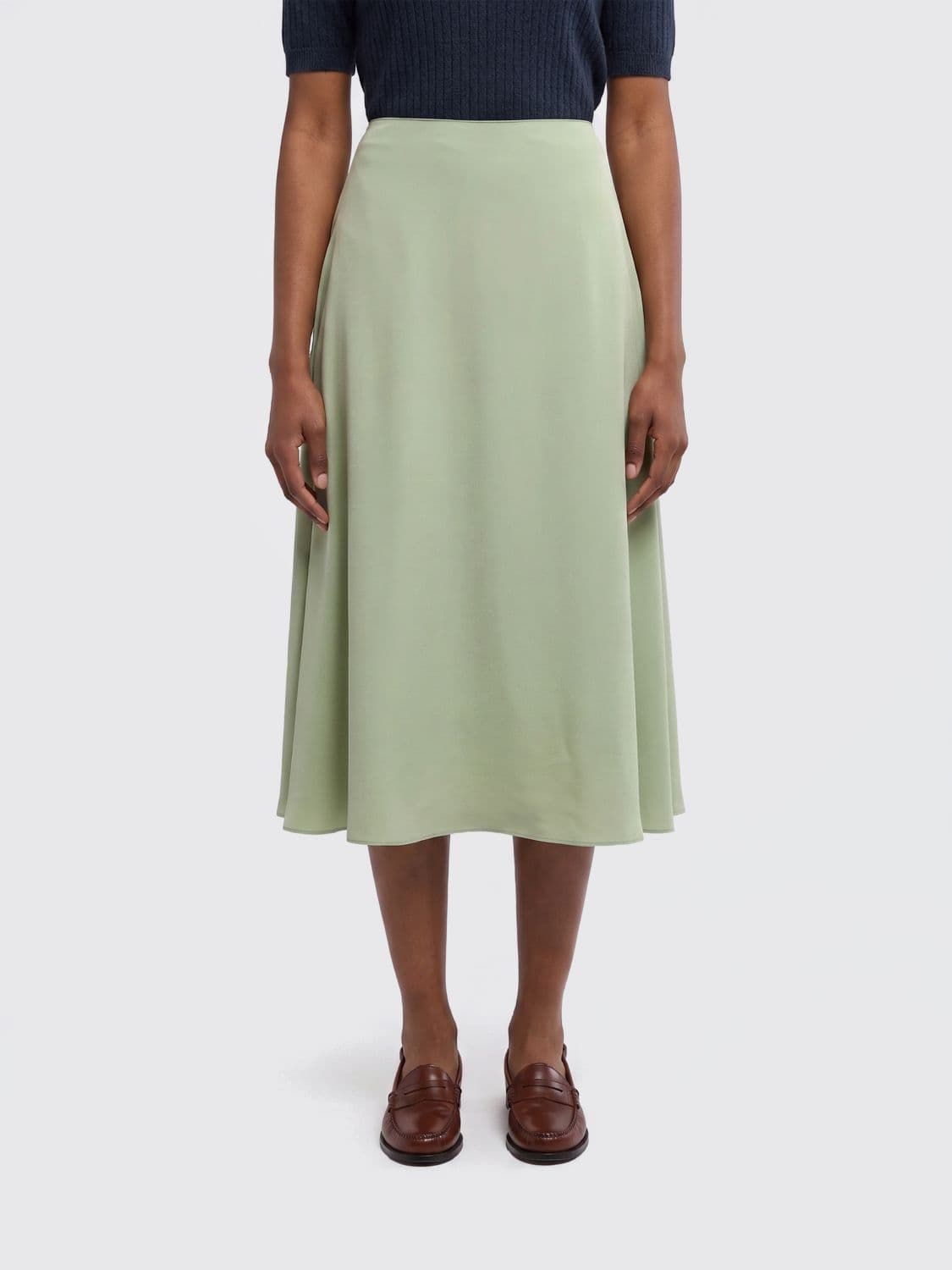 Aspesi Silk Midi Skirt