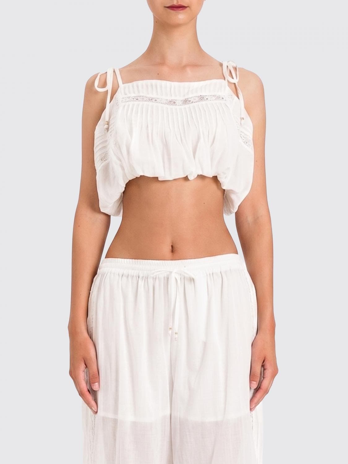 Twinset U & b Cotton Crop Top · M