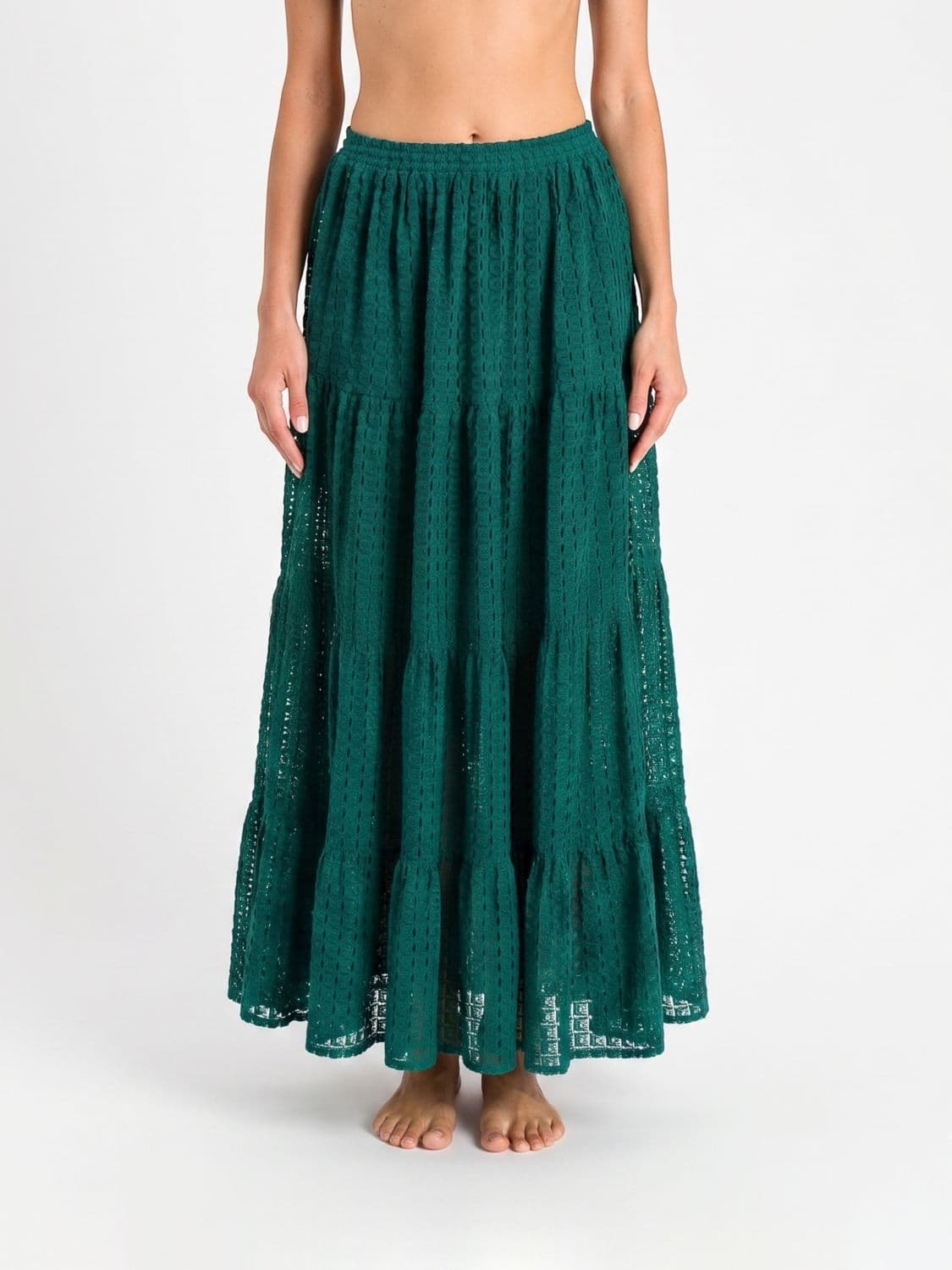 Twinset U & b Perforated Knit Skirt