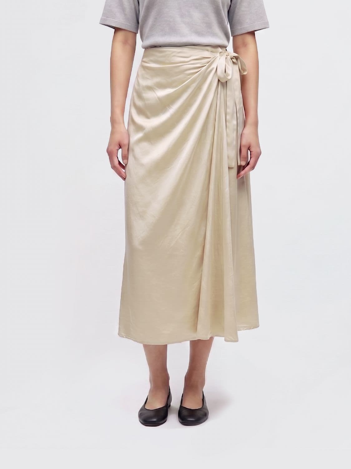 Aspesi Viscose Wrap Skirt