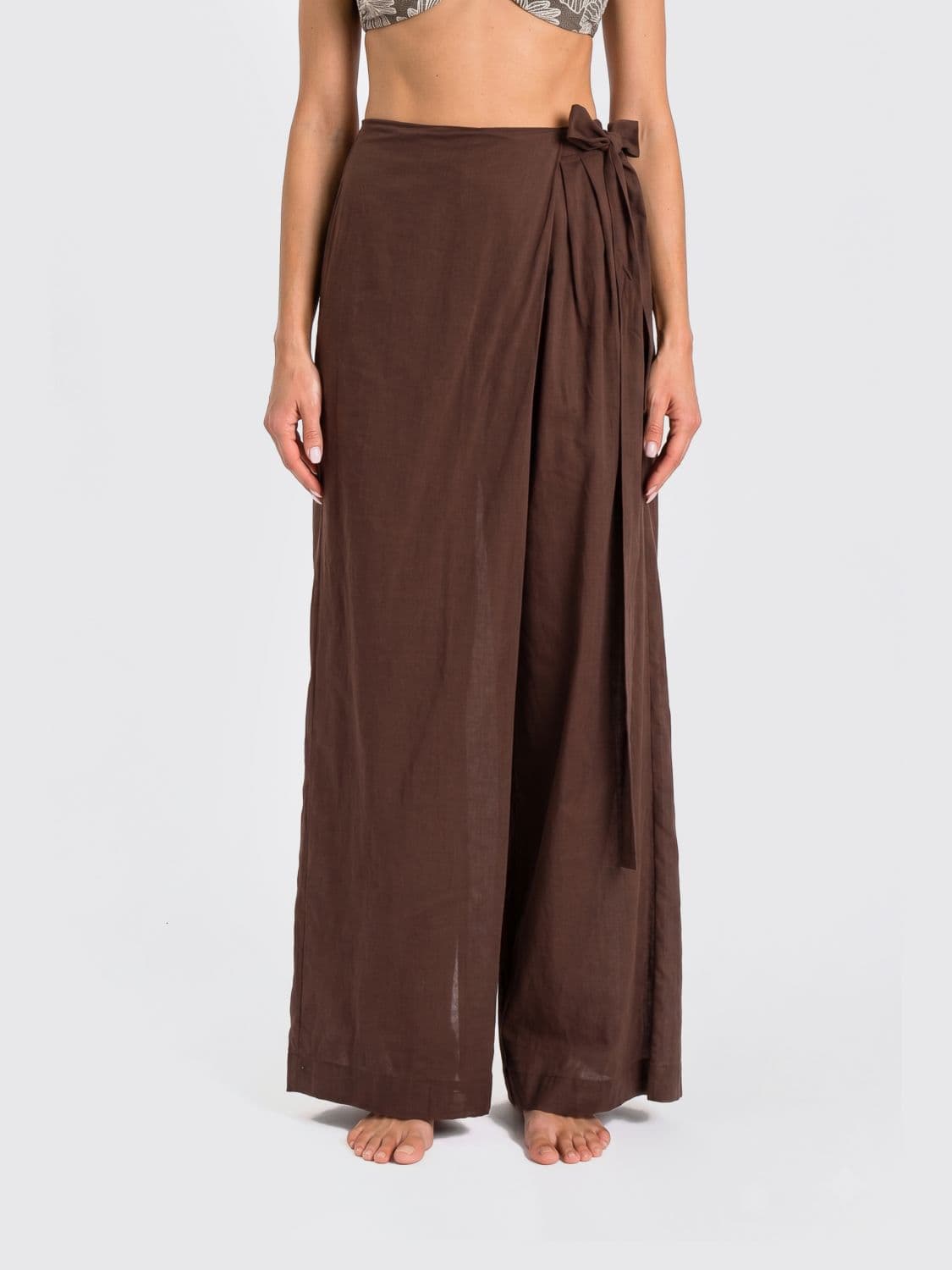 Twinset U & b Wide Leg Cotton Trousers
