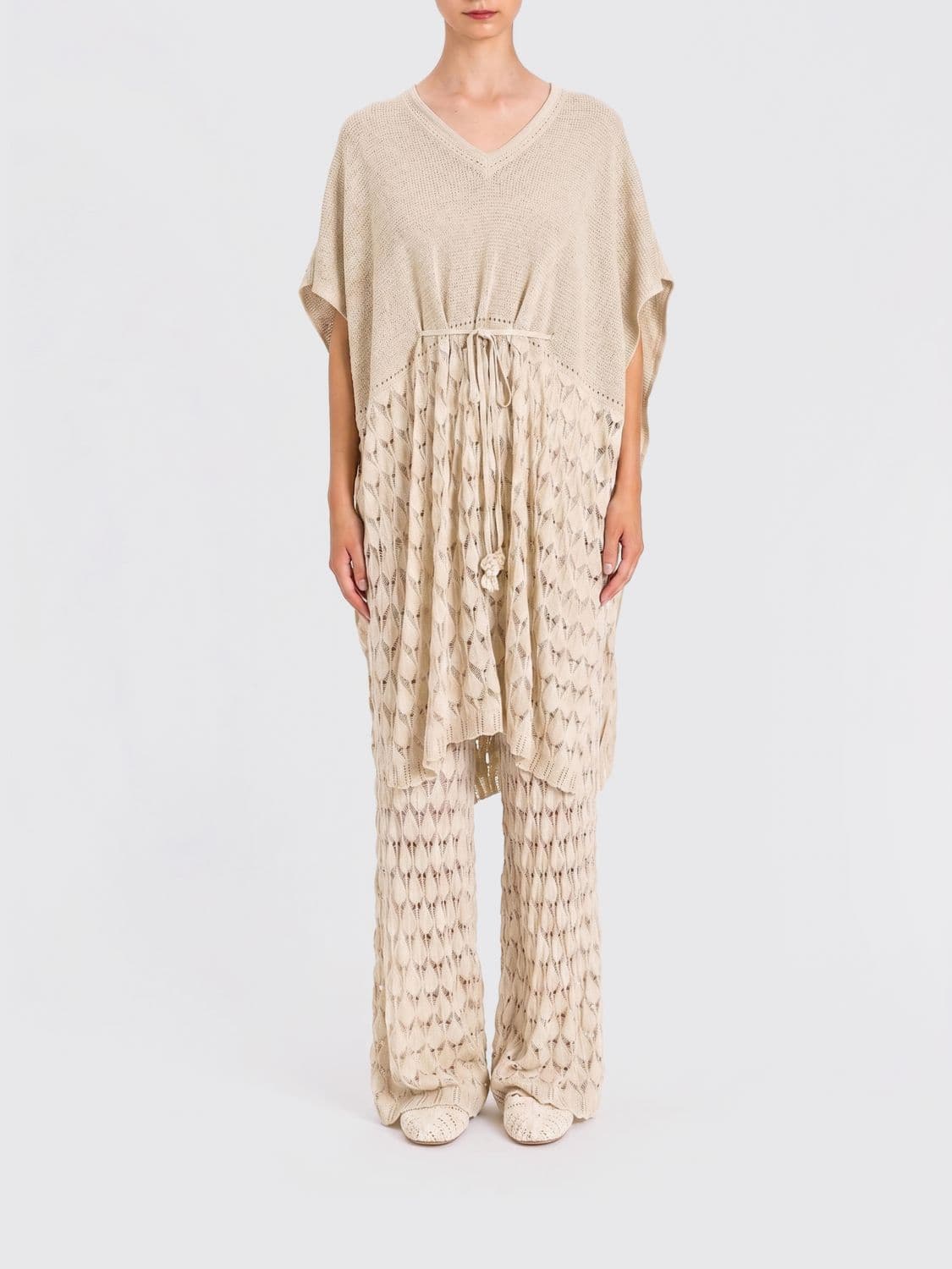Twinset U & b Zig Zag Viscose Kaftan Top · OS