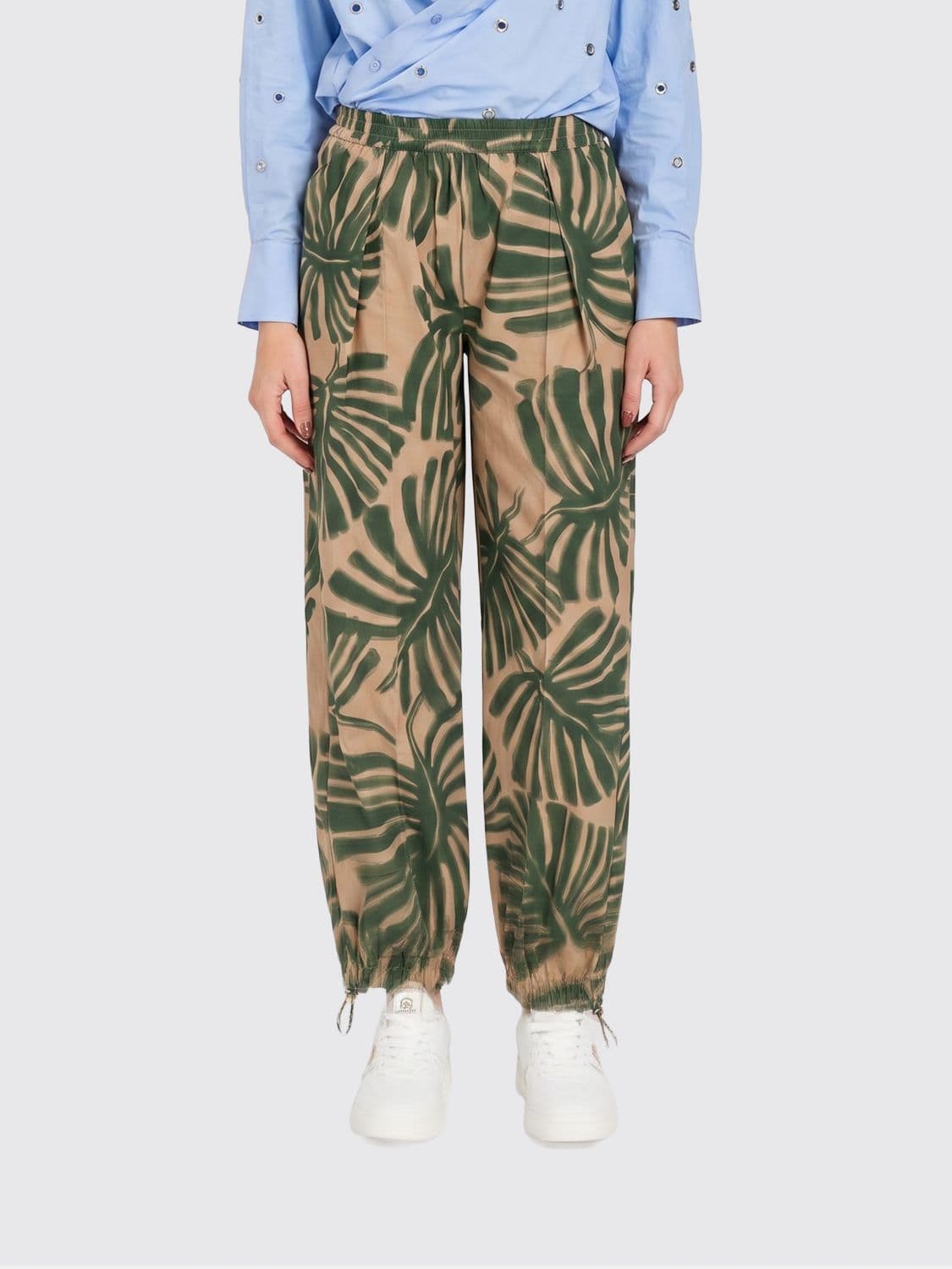 Twinset U & b Printed Cotton Trousers