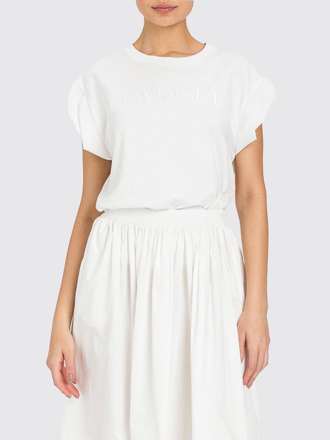 Twinset U & b Cotton T-Shirts with Logo