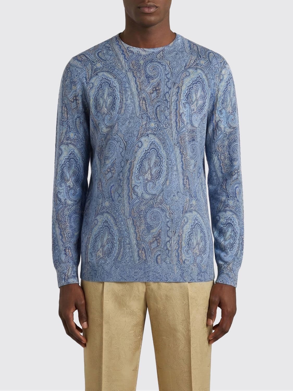 Etro Paisley Cashmere and Silk Sweater
