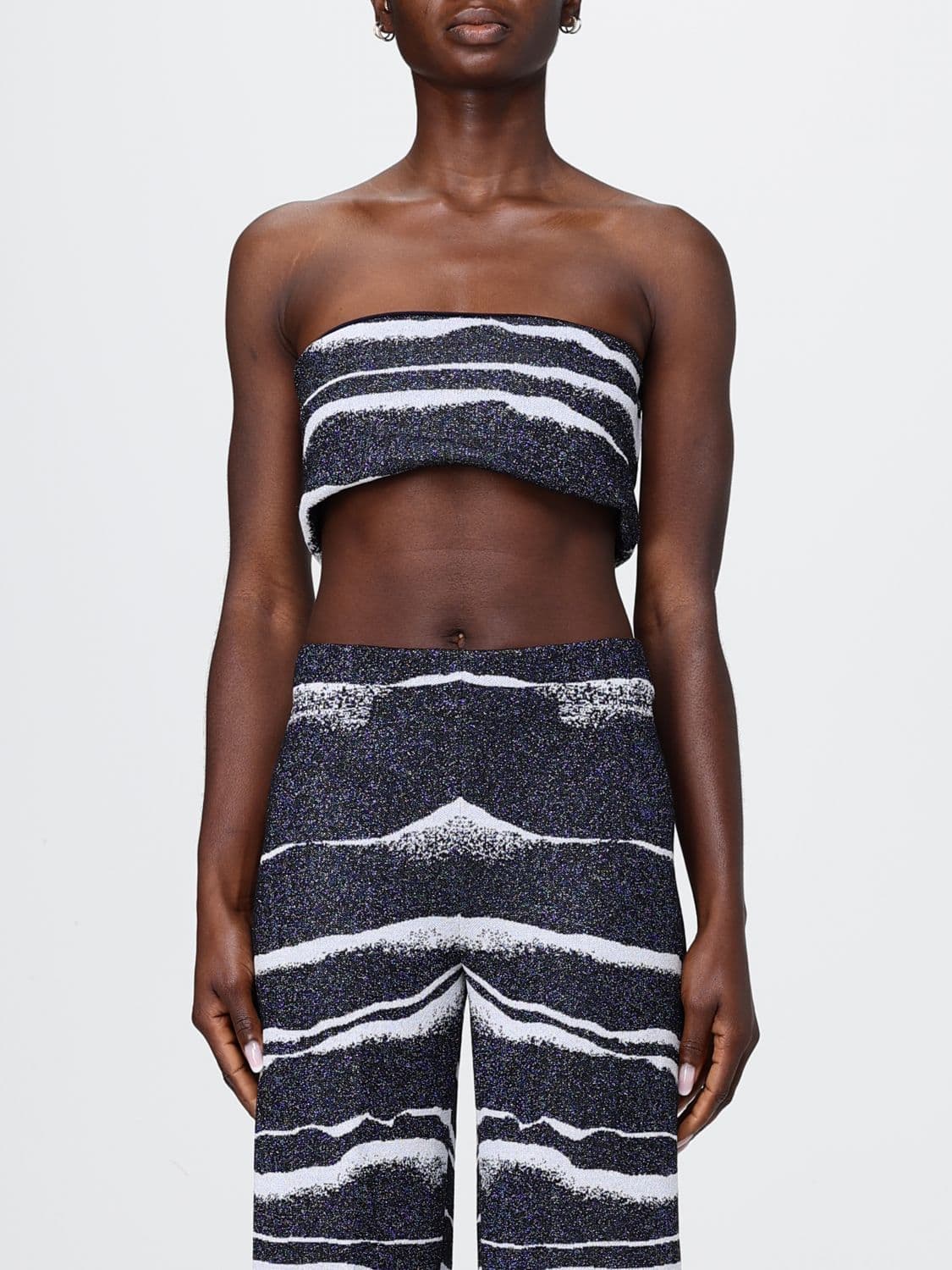 Liviana Conti Cropped Viscose Top