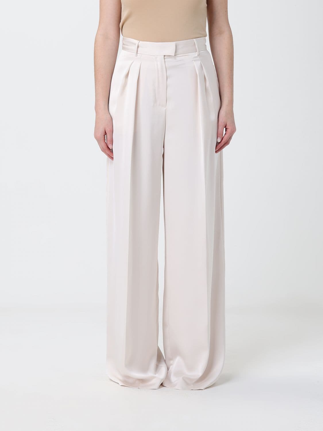 Simona Corsellini Satin Palazzo Trousers · 42