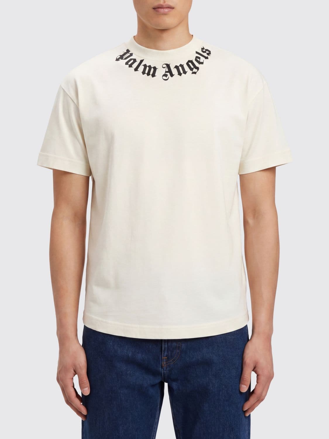 Palm Angels Cotton T-shirt with Logo