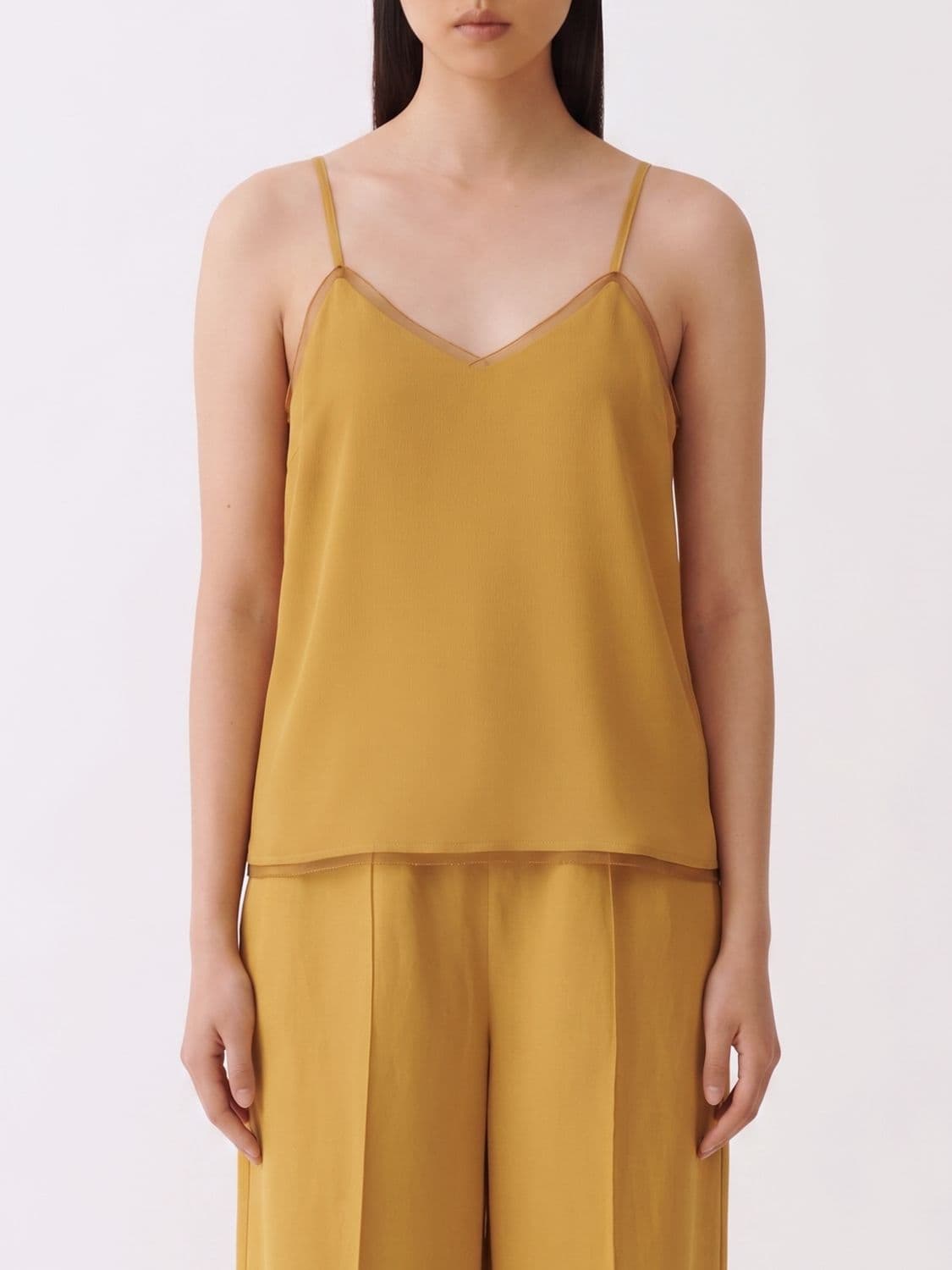 Fabiana Filippi Silk Blend Basic Top