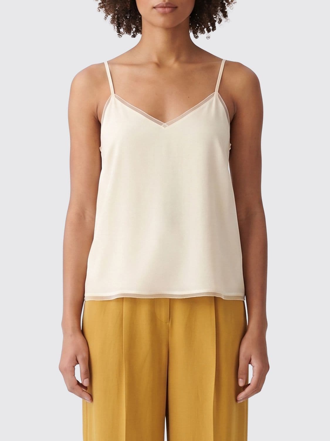 Fabiana Filippi Silk Blend Basic Top