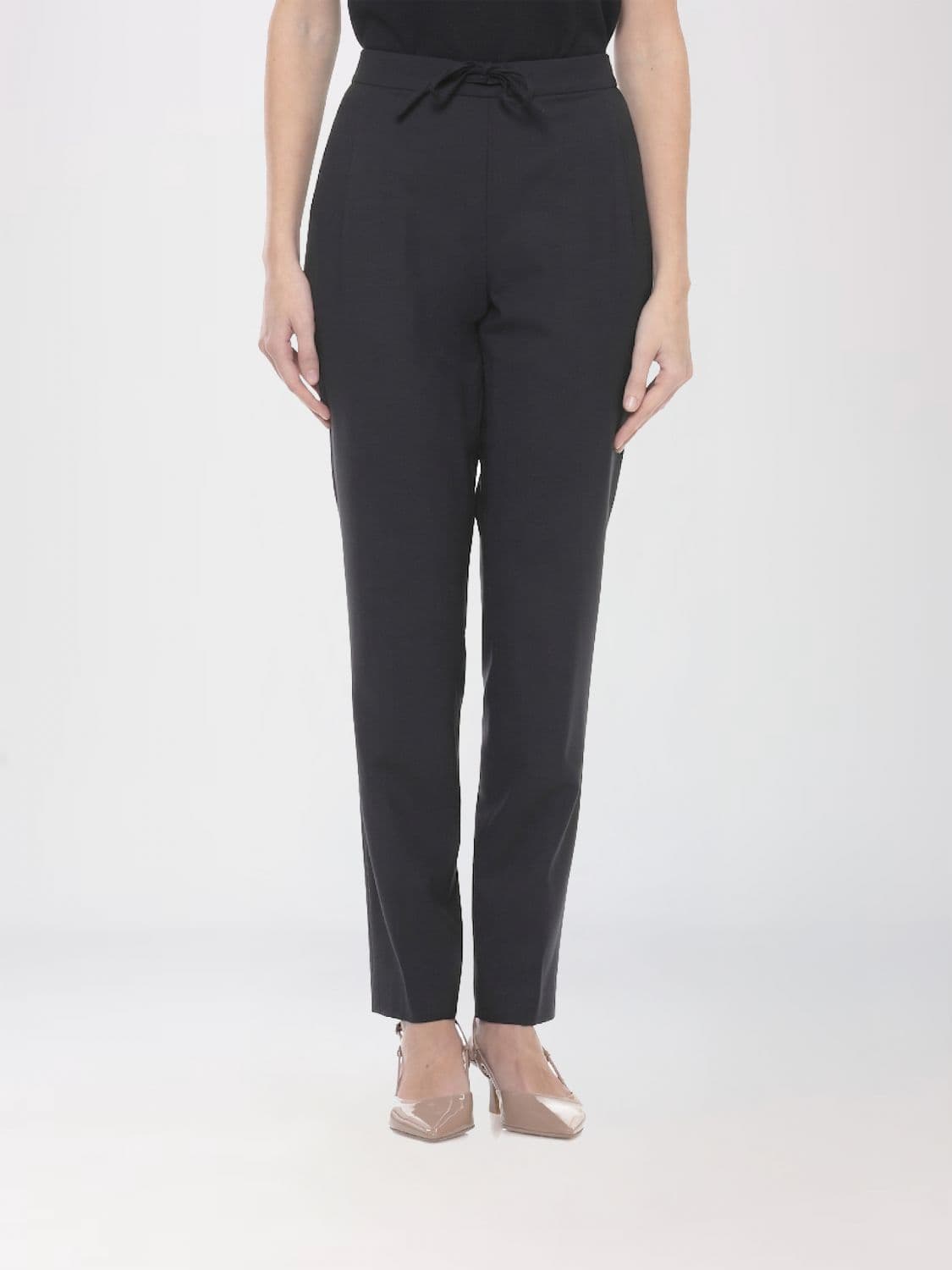Fabiana Filippi Virgin Wool Blend Slim Fit Trousers