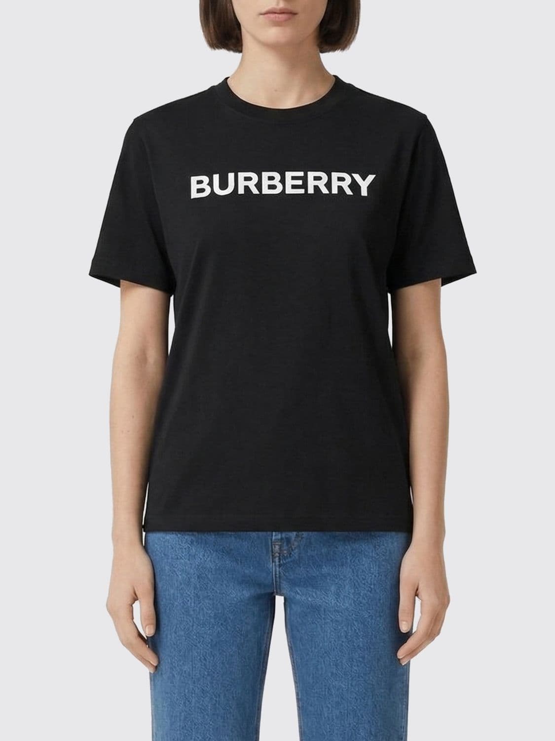 Burberry Cotton T-Shirts with Logo
