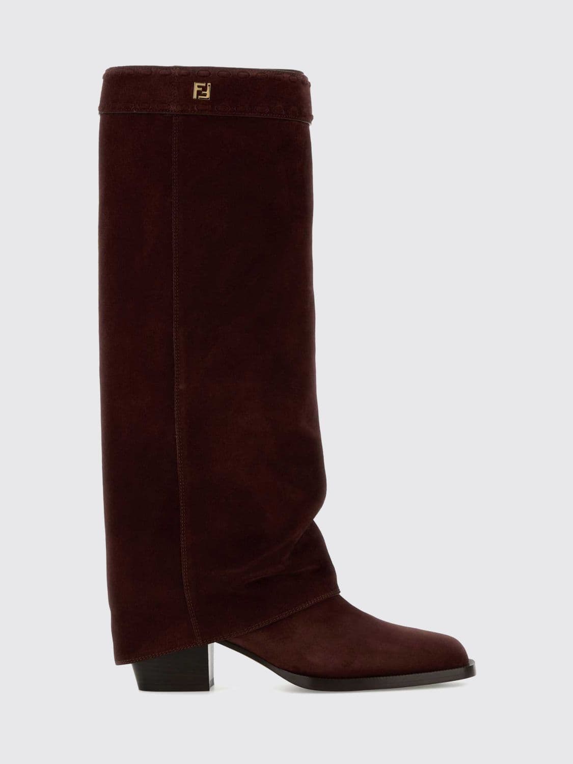 Fendi Boots Woman color Wine