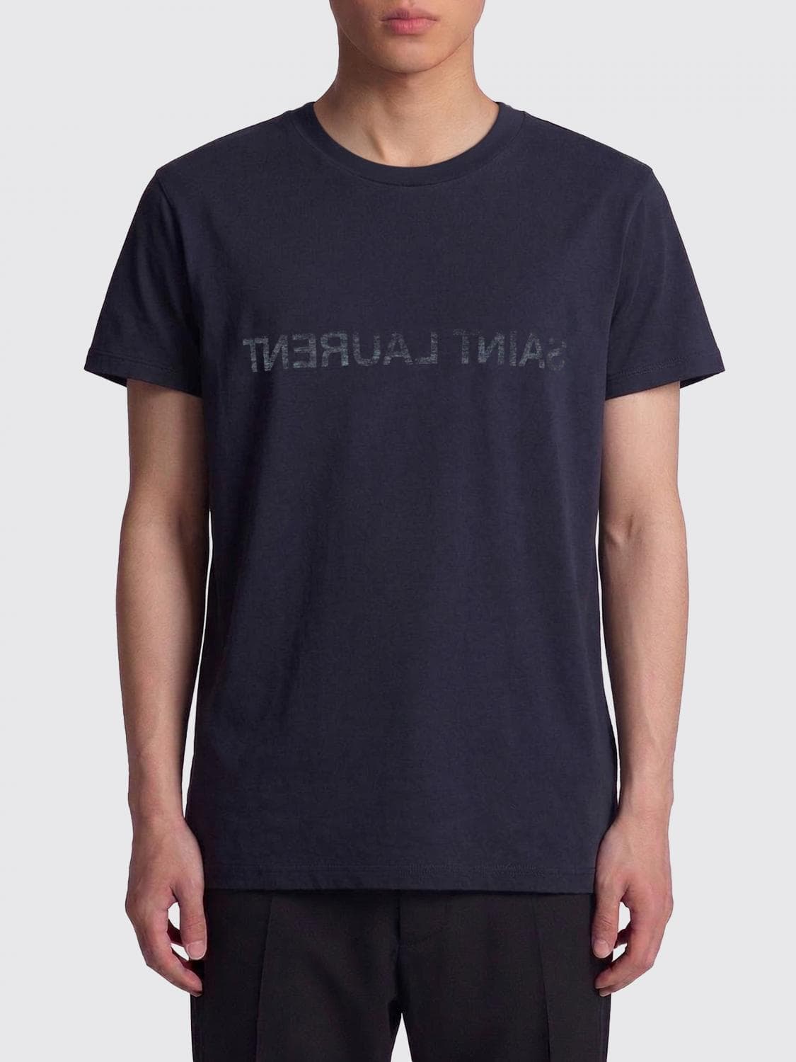 Saint Laurent Logo Cotton T-Shirt
