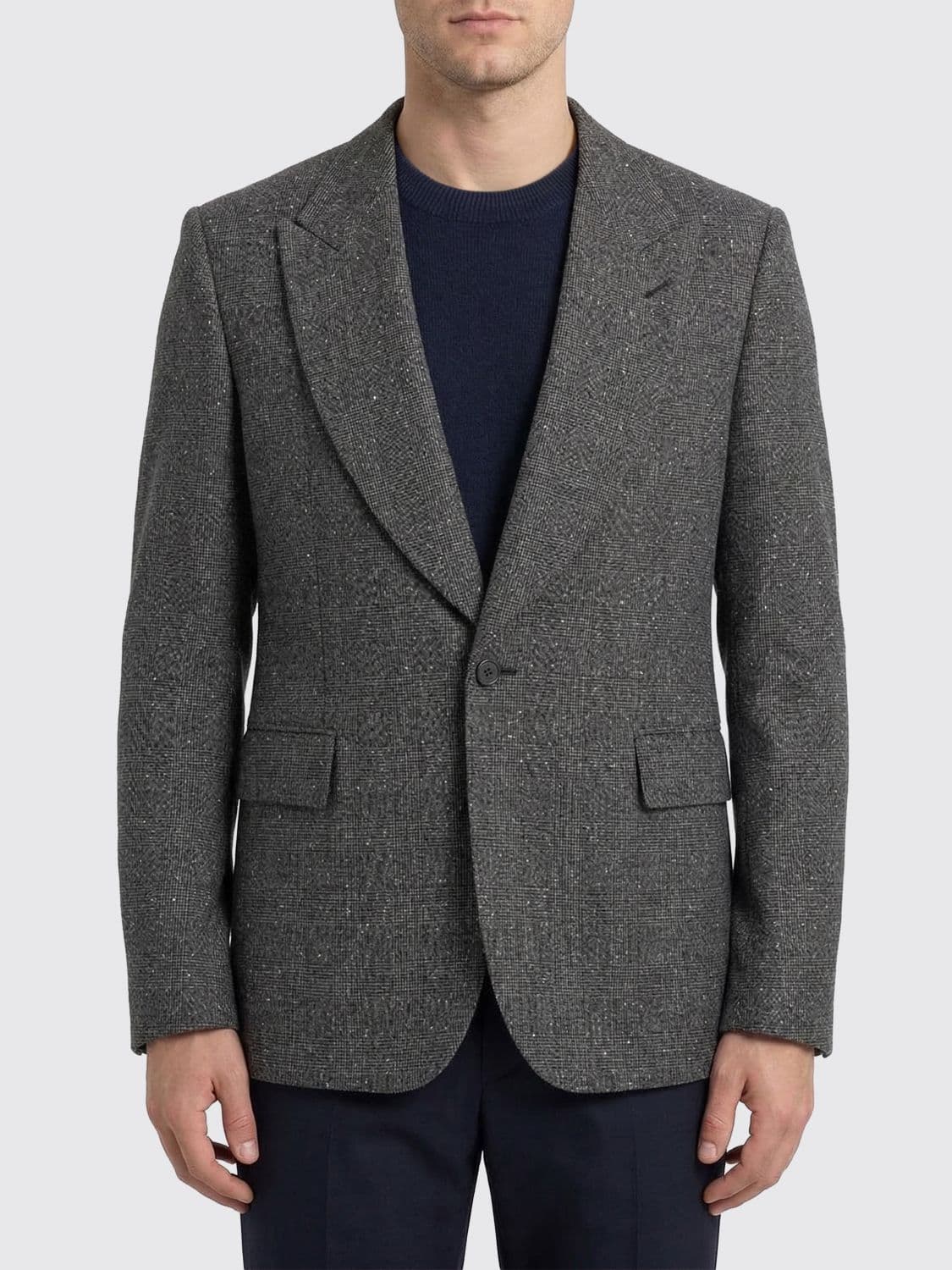 Mcqueen Single-Breasted Wool Blazer