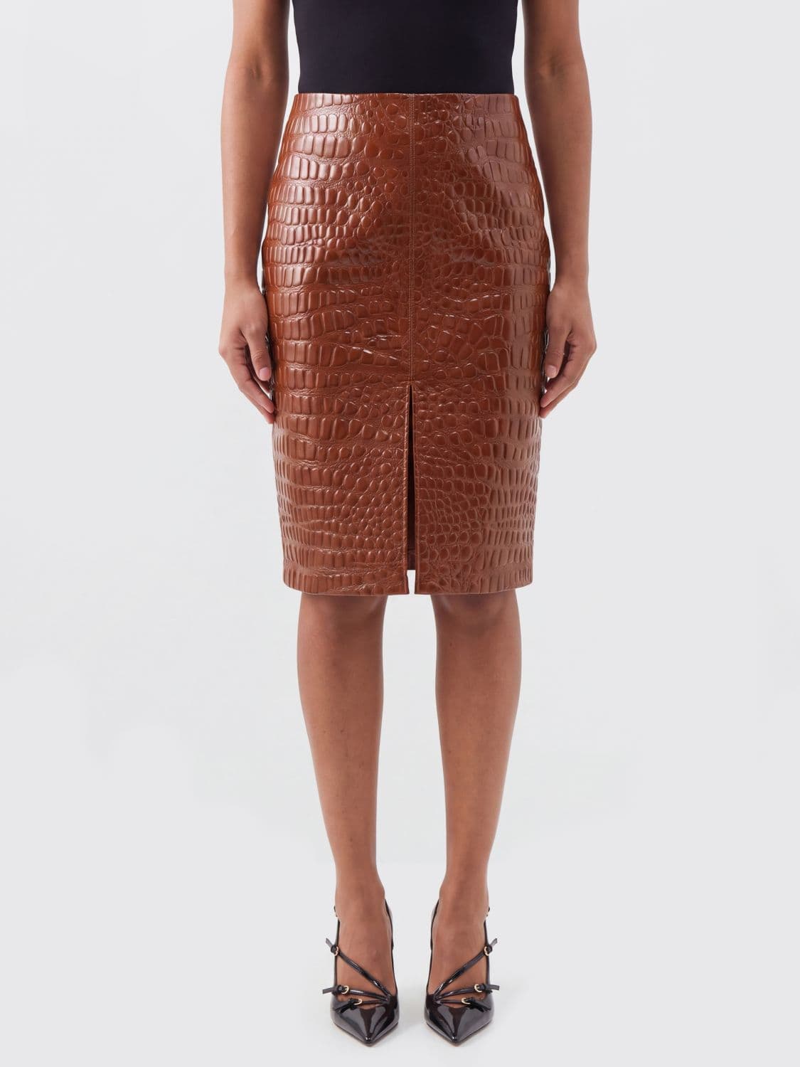 Saint Laurent Skirt Woman color Rust
