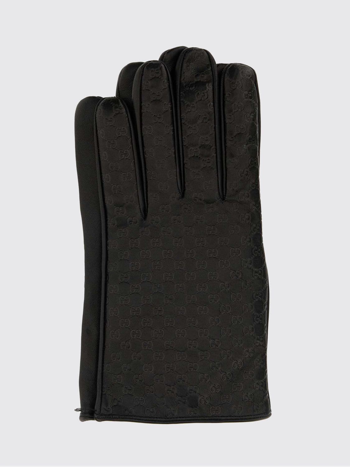 Gucci Leather Gloves with Embossed GG Monogram