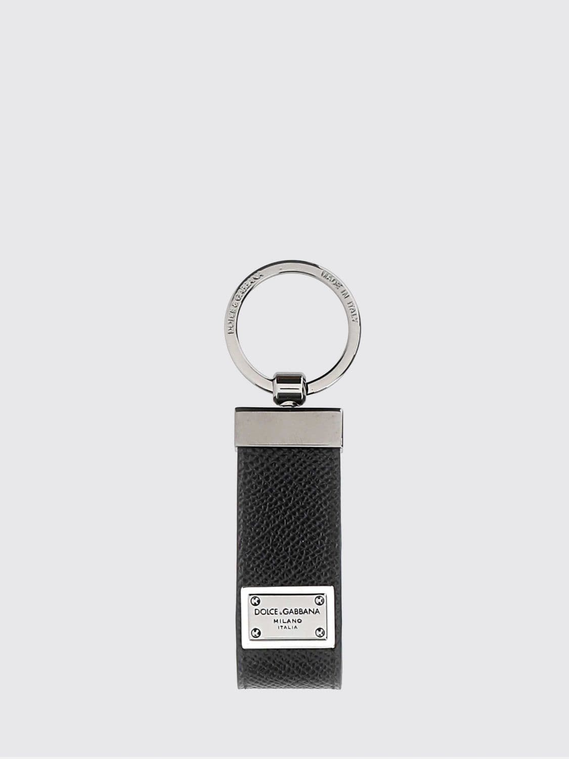 Dolce & Gabbana Calfskin Leather Keychain · OS
