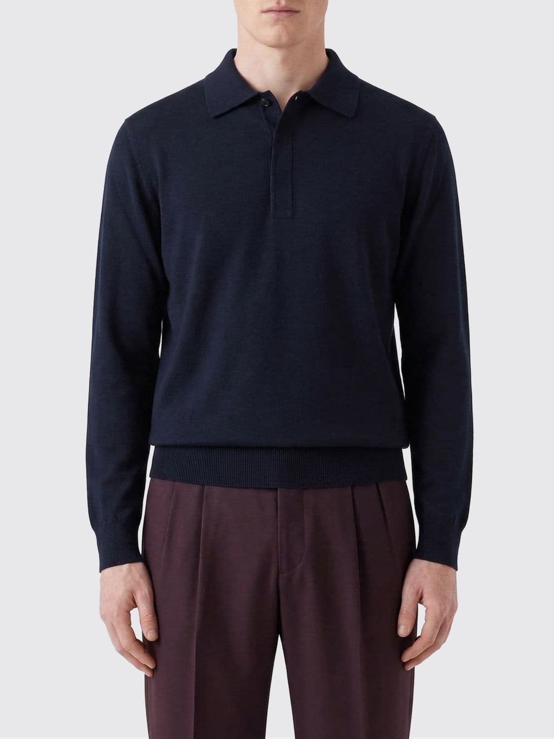 Saint Laurent Silk Blend Polo Shirt · M