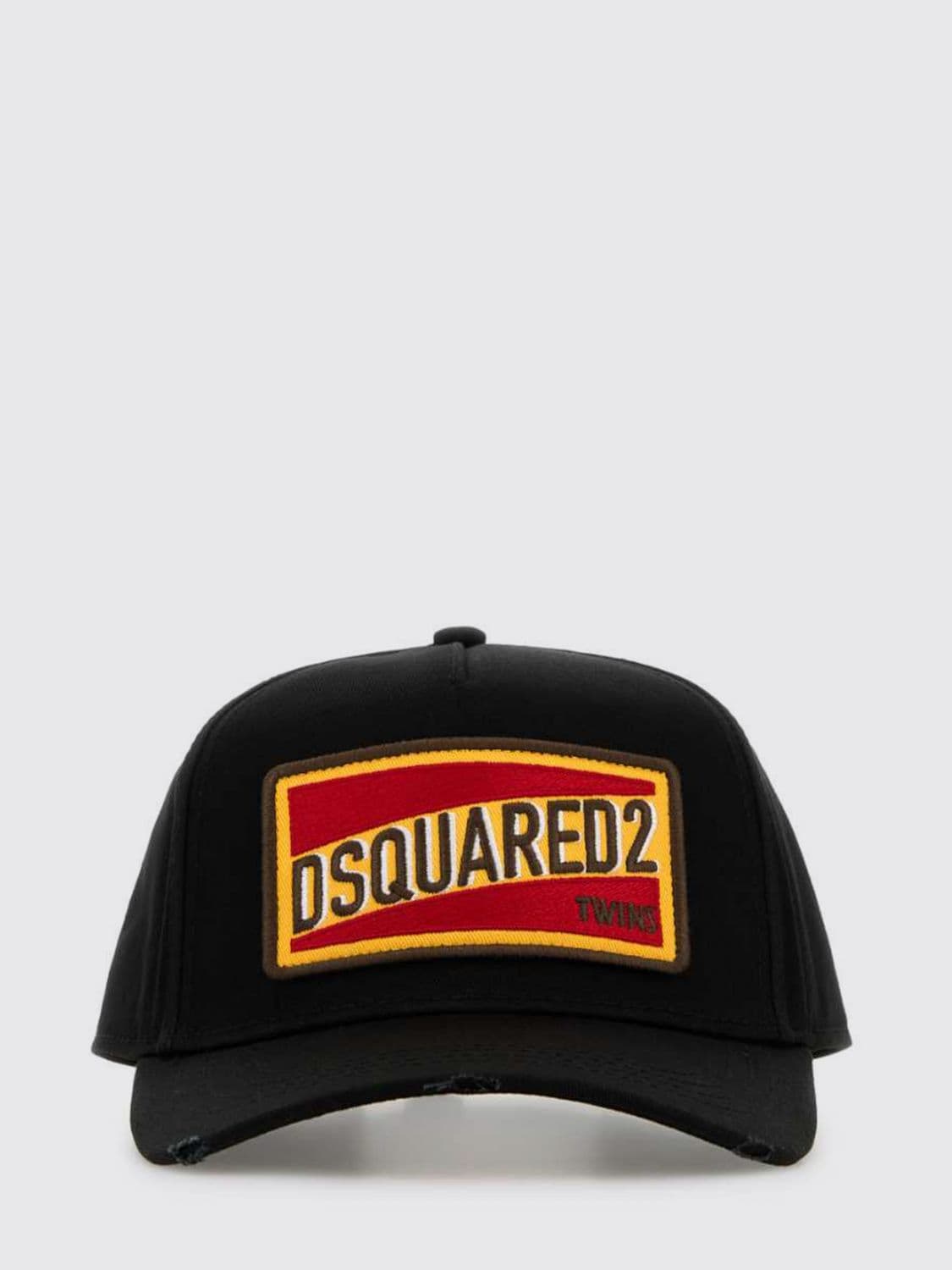 Dsquared2 Cotton Twill Hat with Logo Patch