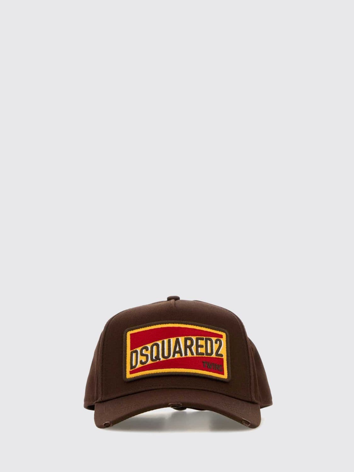 Dsquared2 Cotton Twill Hat with Logo Patch · OS