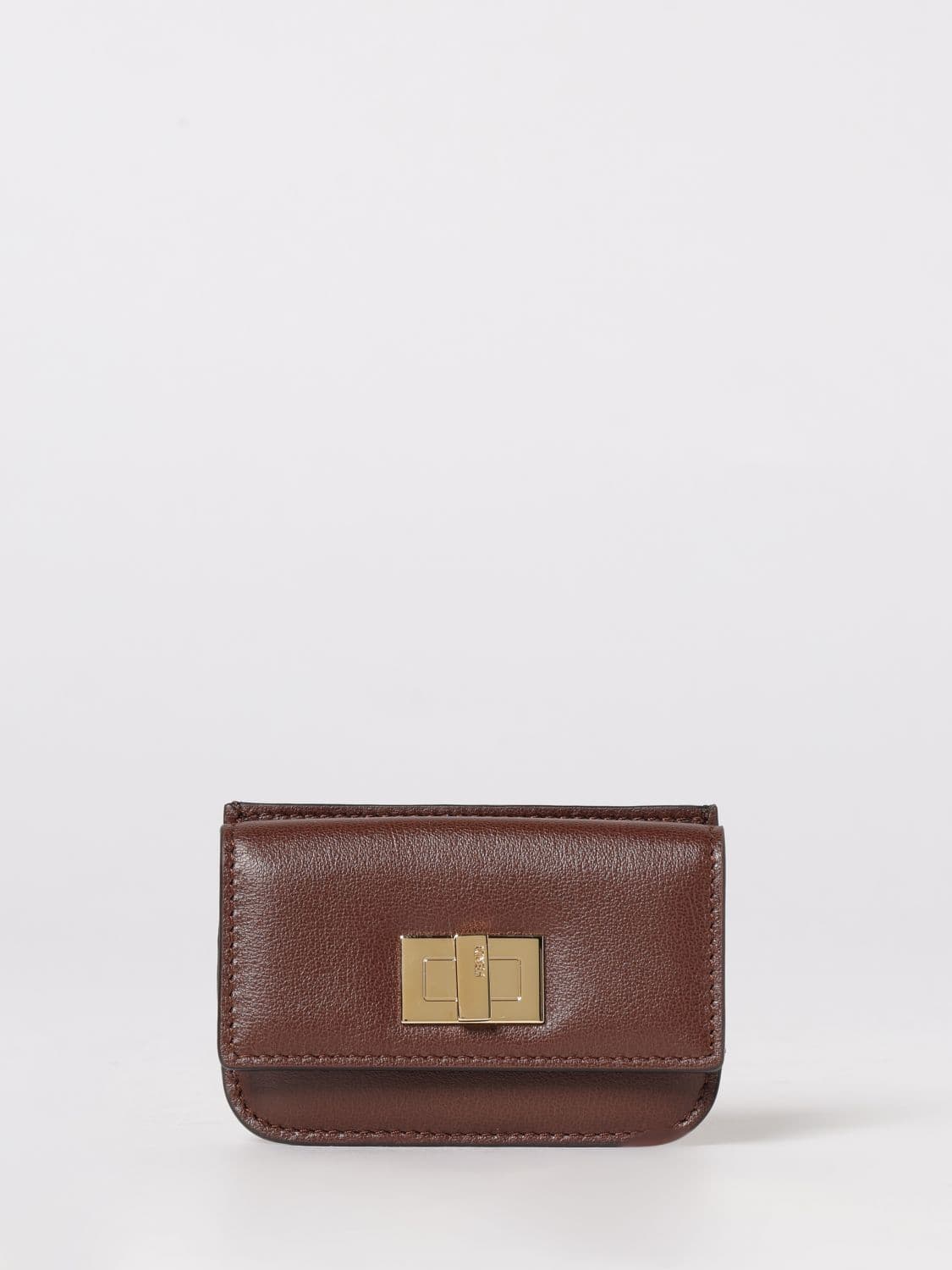 Fendi Leather Credit Card Holder · OS