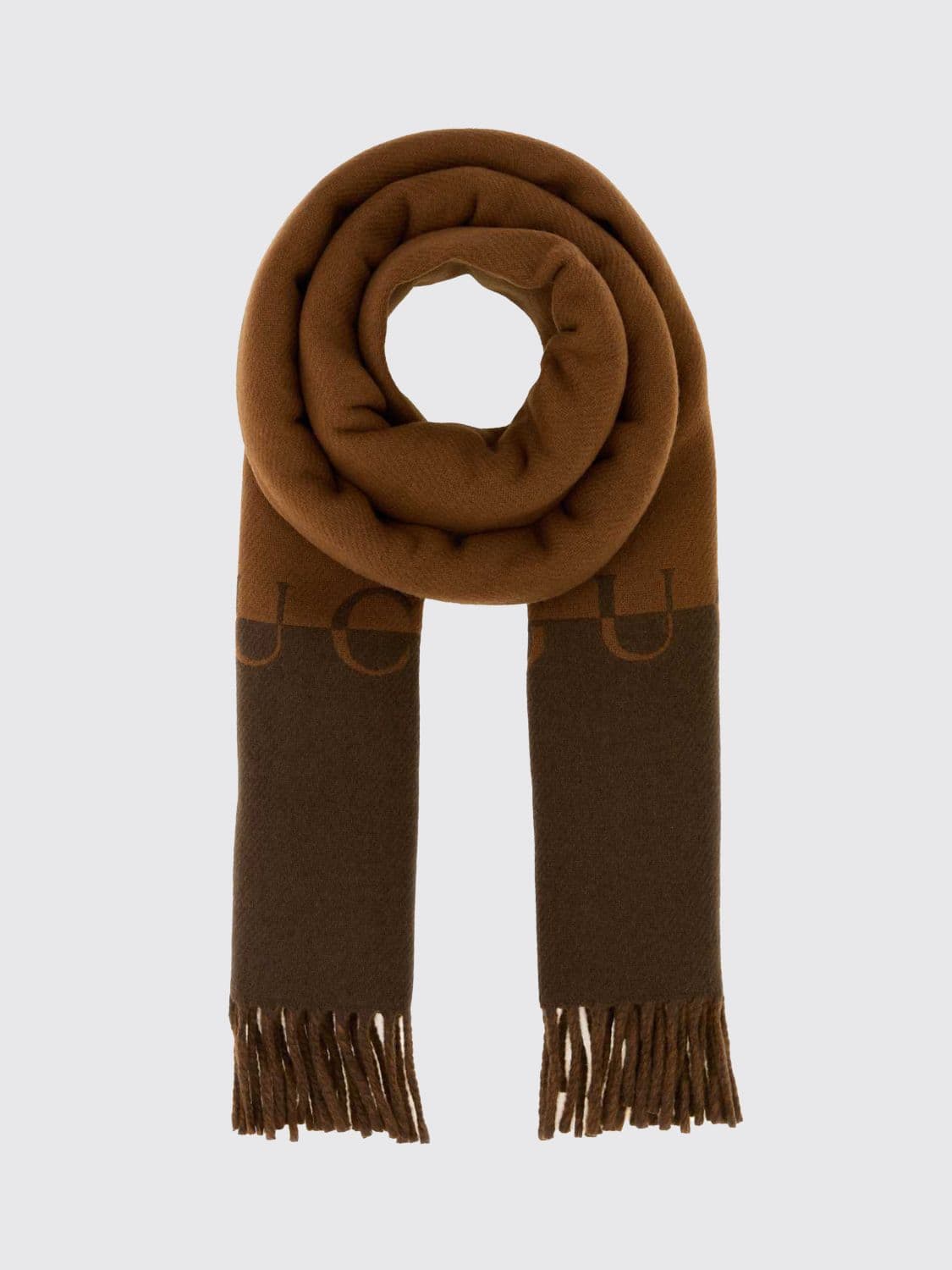 Gucci Wool and Cashmere Scarf with Logo