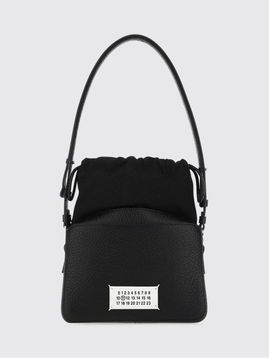 Maison Margiela 5AC Bucket Bag in Grained Leather and Canvas