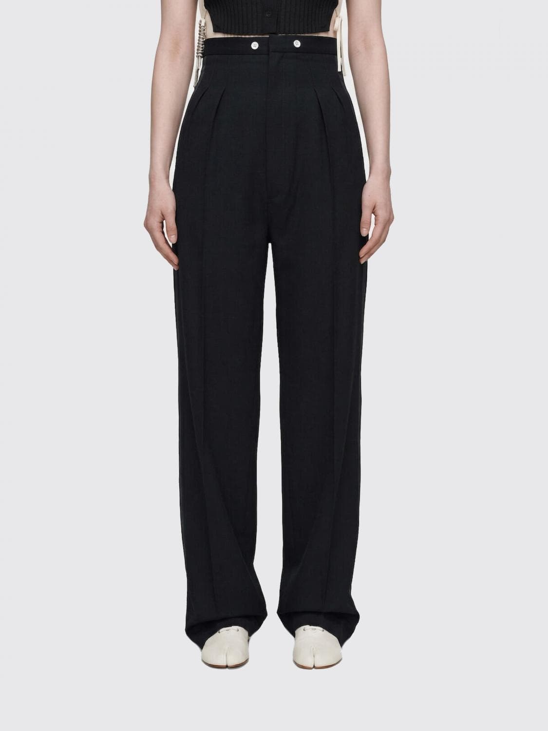 Maison Margiela Straight Wool Trousers
