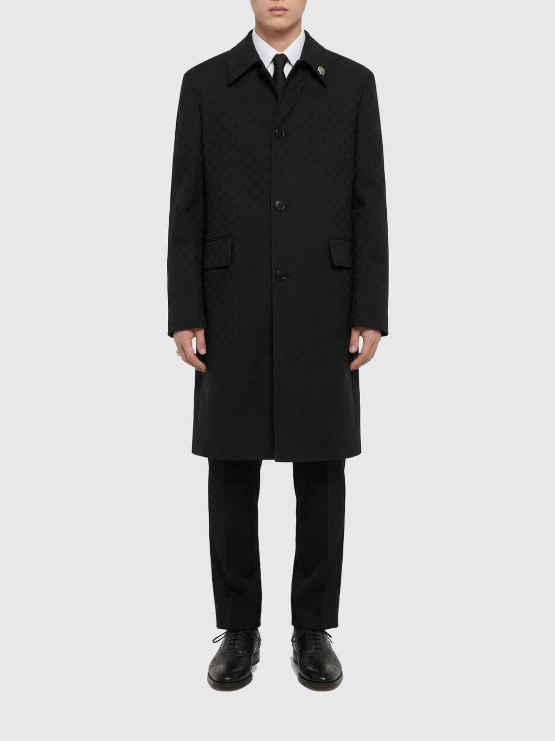 Gucci Single Breasted Polyester Coat