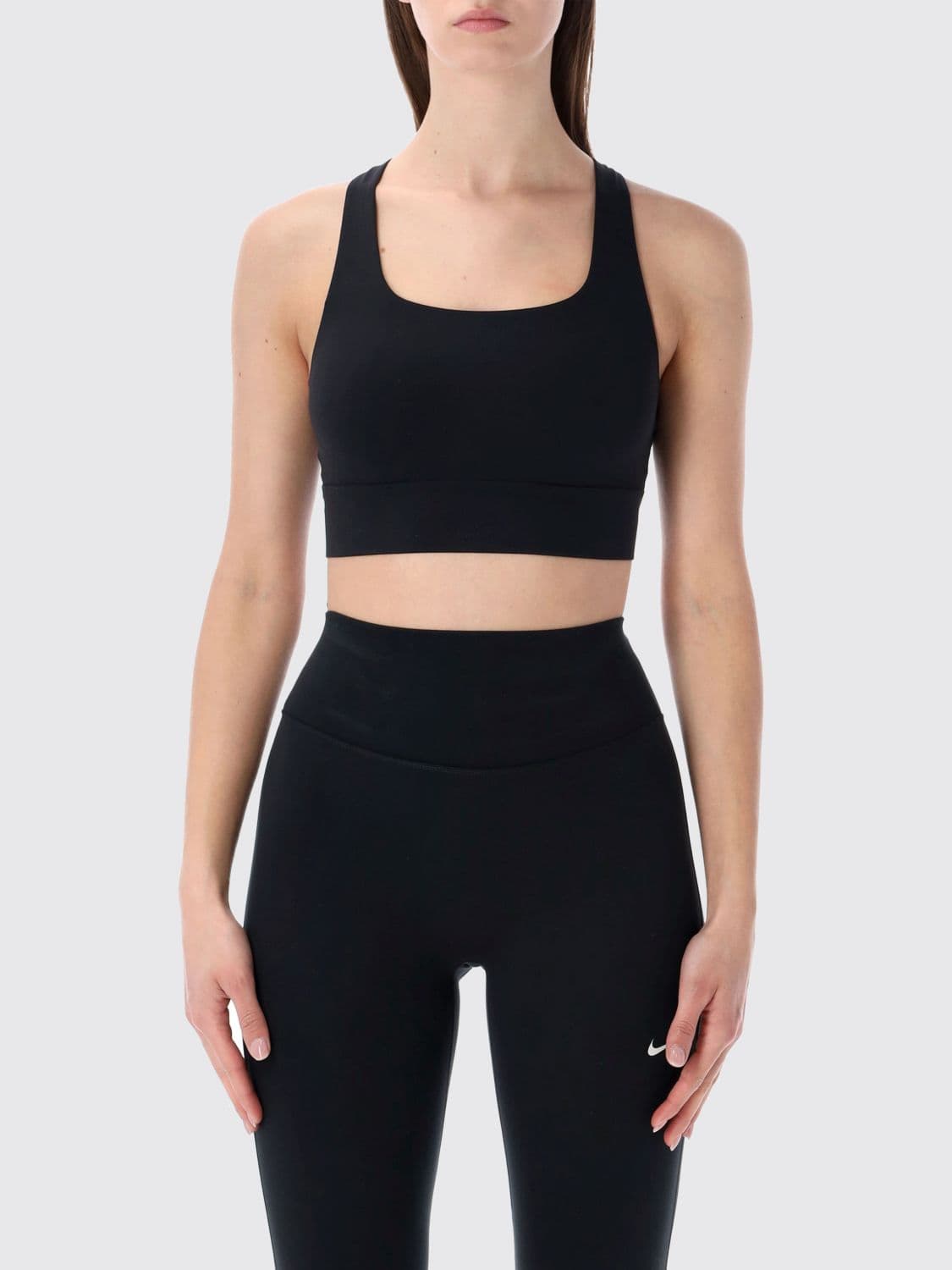 Nike Stretch Technical Fabric Cropped Fit Top · L