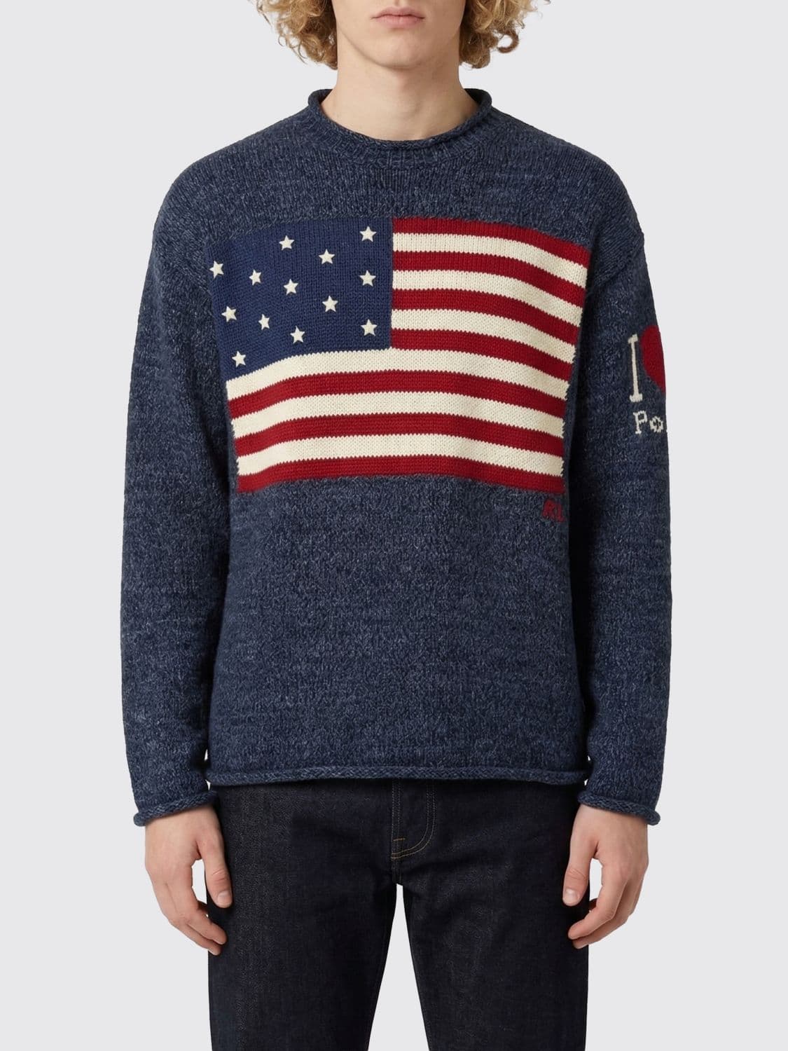 Polo Ralph Lauren Cotton Pullover with Flag