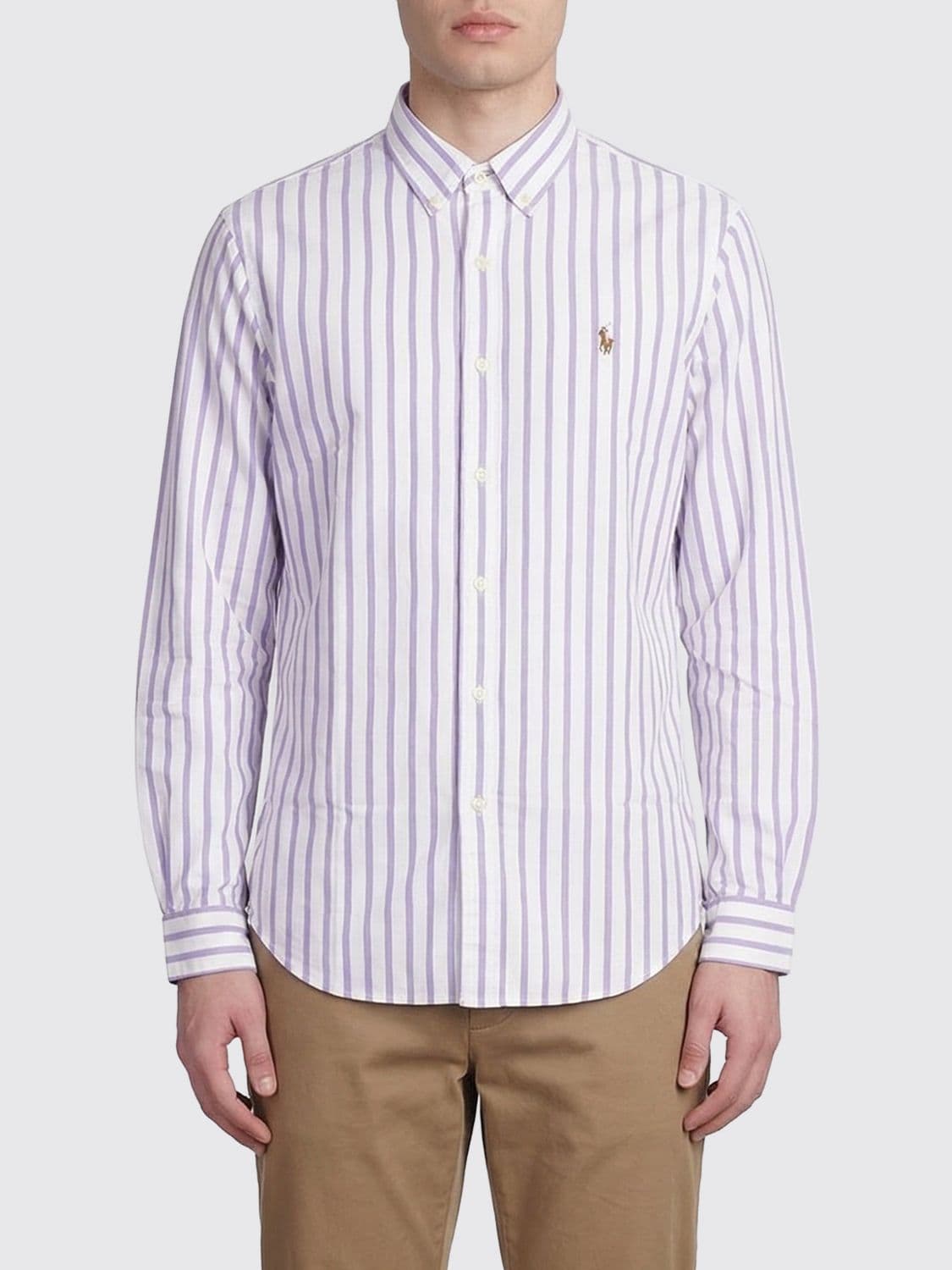 Polo Ralph Lauren Striped Cotton Shirt with Logo