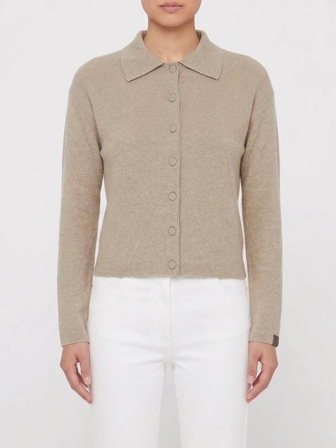 Max Mara Cashmere Polo Cardigan