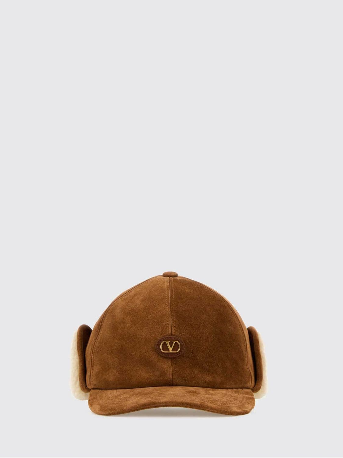 Valentino Garavani VLogo Suede Hat with Earflaps
