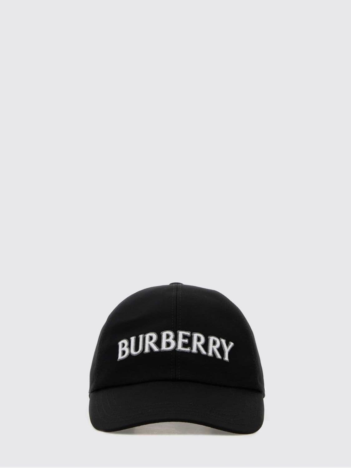 Burberry Cotton Twill Hat with Embroidered Logo