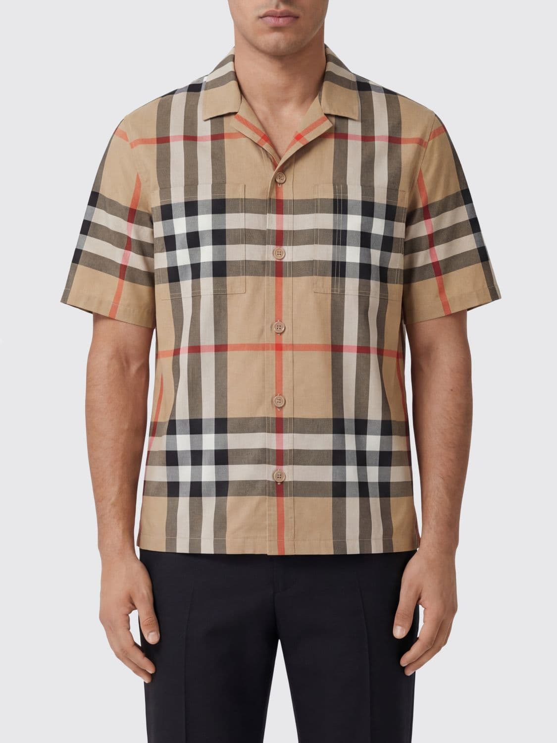 Burberry Silk Shirt with Vintage Check Print