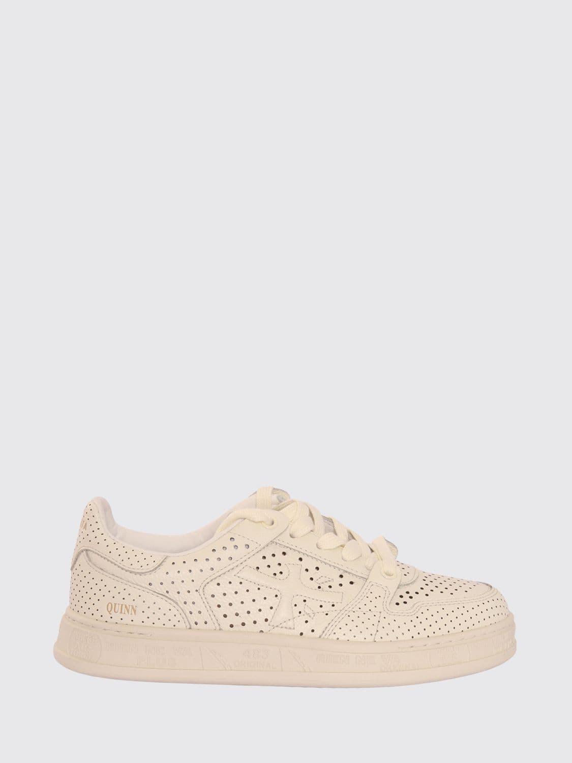 Premiata Perforated Leather Quinn Sneakers