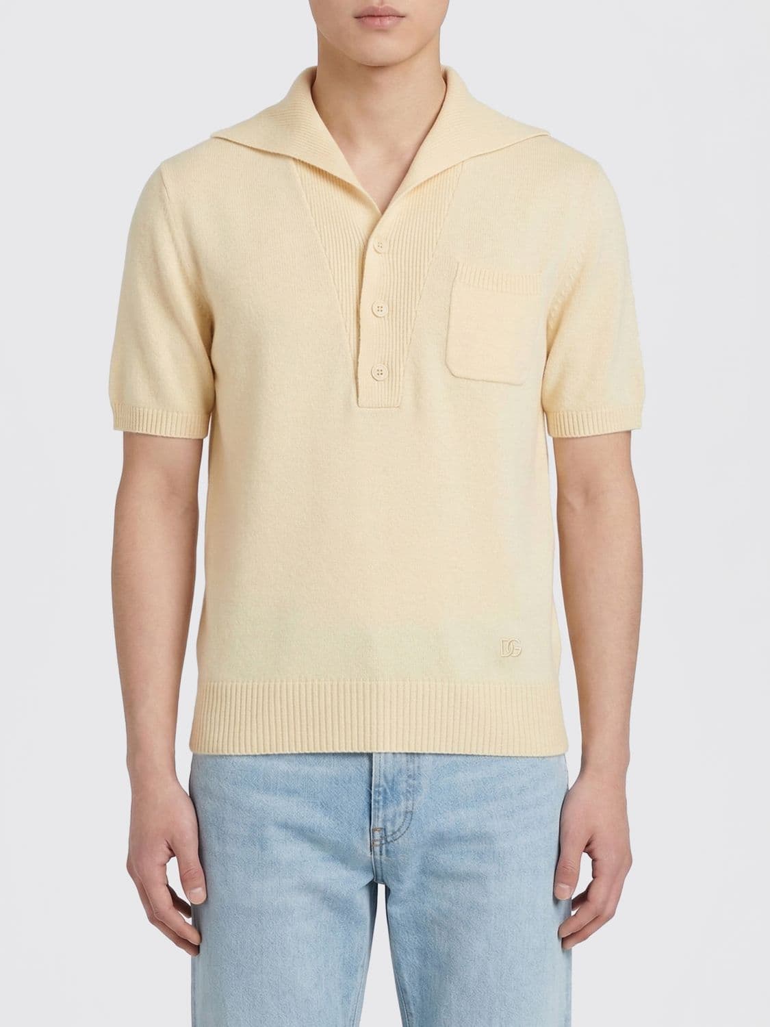 Dolce & Gabbana Cotton Knit Polo Shirt