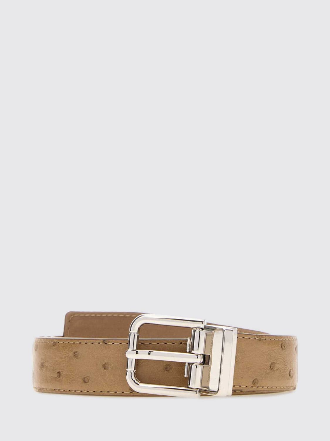 Dolce & Gabbana Reversible Camel Leather Belt