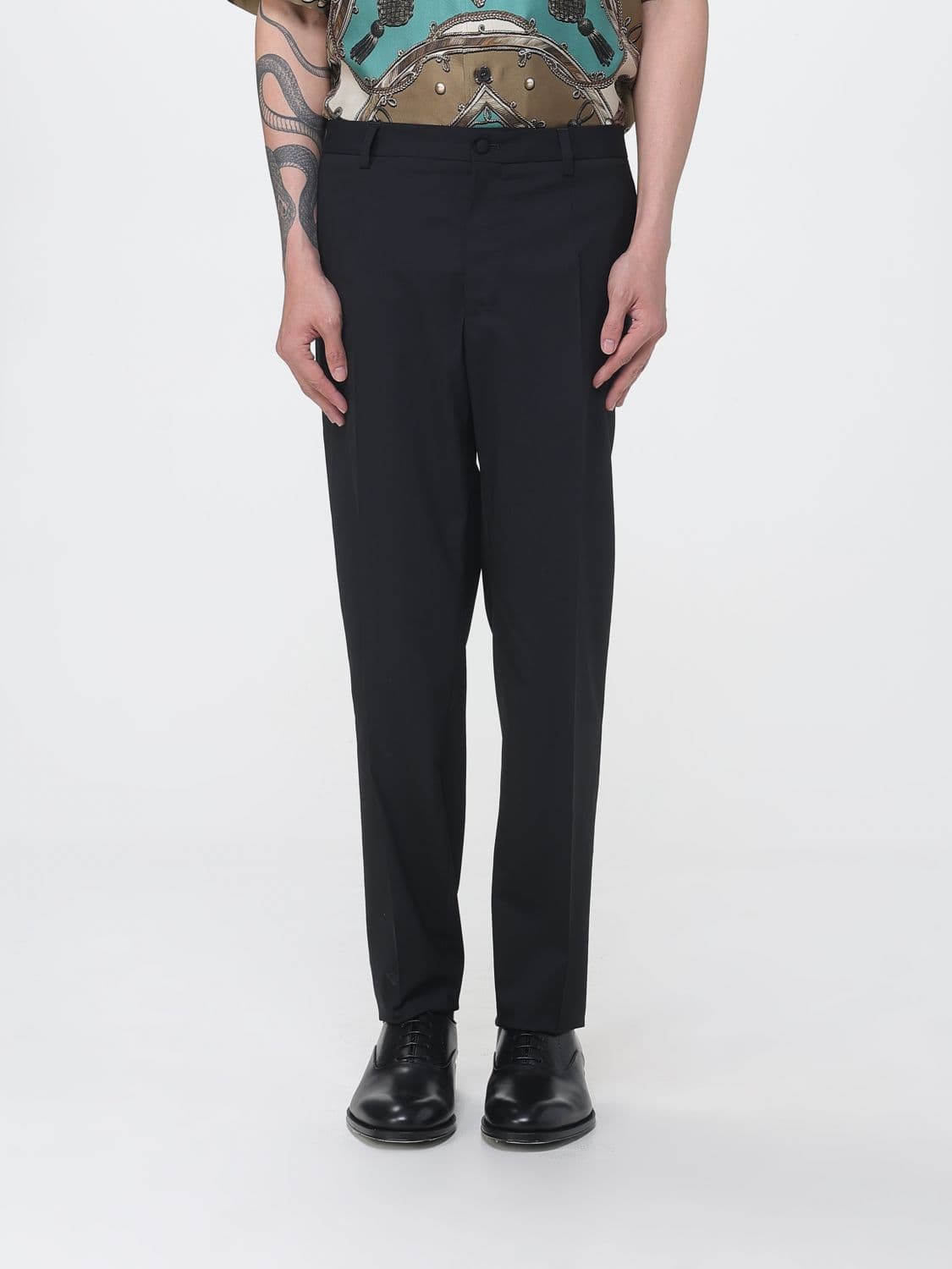 Dolce & Gabbana Wool Blend Tailored Trousers
