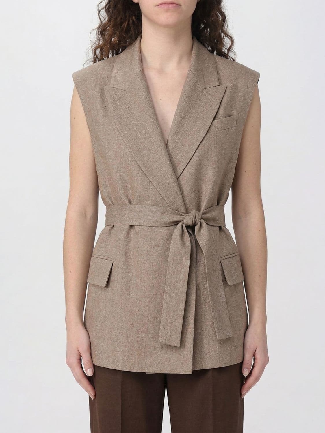 Brunello Cucinelli Linen Blend Vest · 44