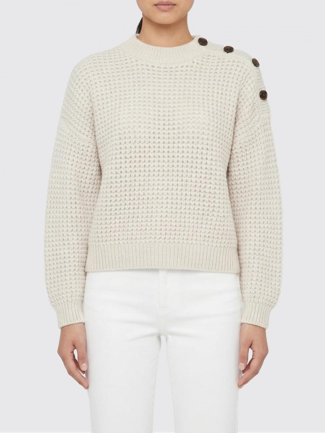 Brunello Cucinelli Cotton Blend Knit Top
