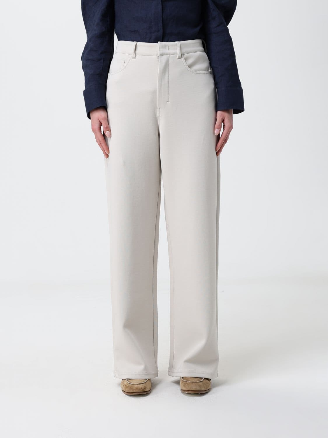 's Max Mara Cotton Blend Palazzo Trousers