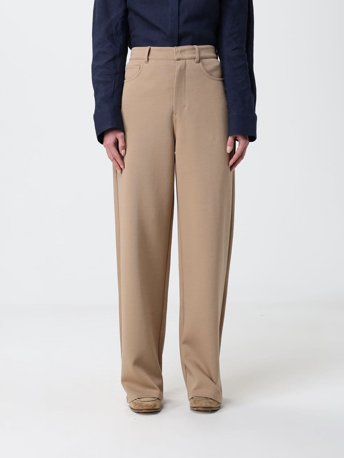 's Max Mara Cotton Blend Palazzo Trousers