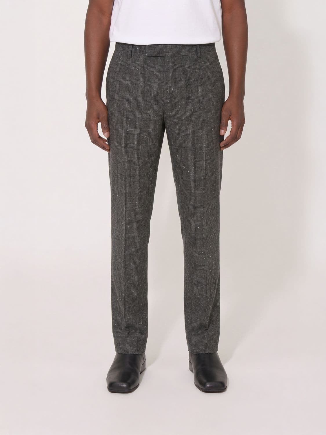 Mcqueen Prince of Wales Wool Tailored Trousers