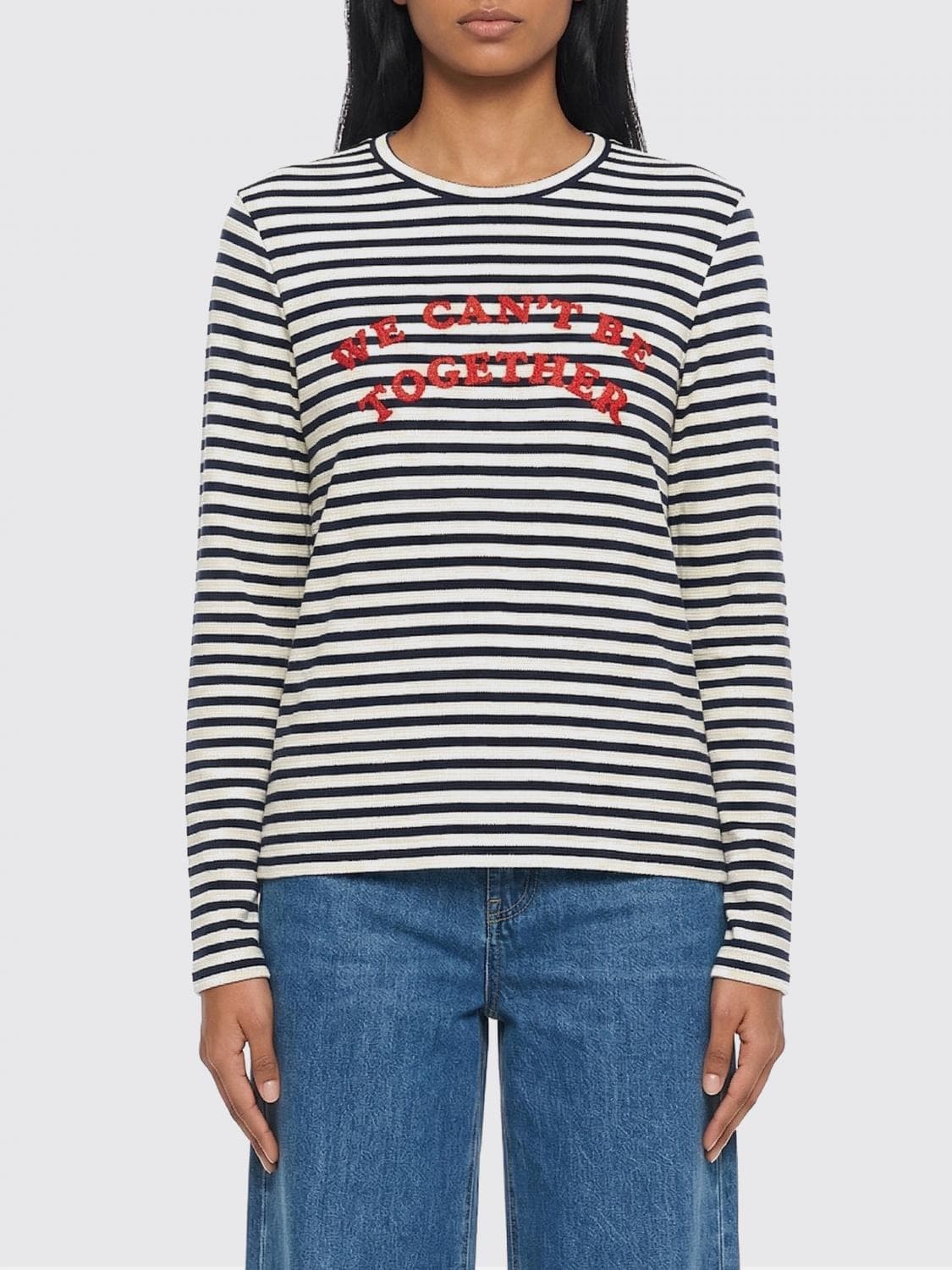 Mcqueen Striped Cotton T-Shirts with Logo